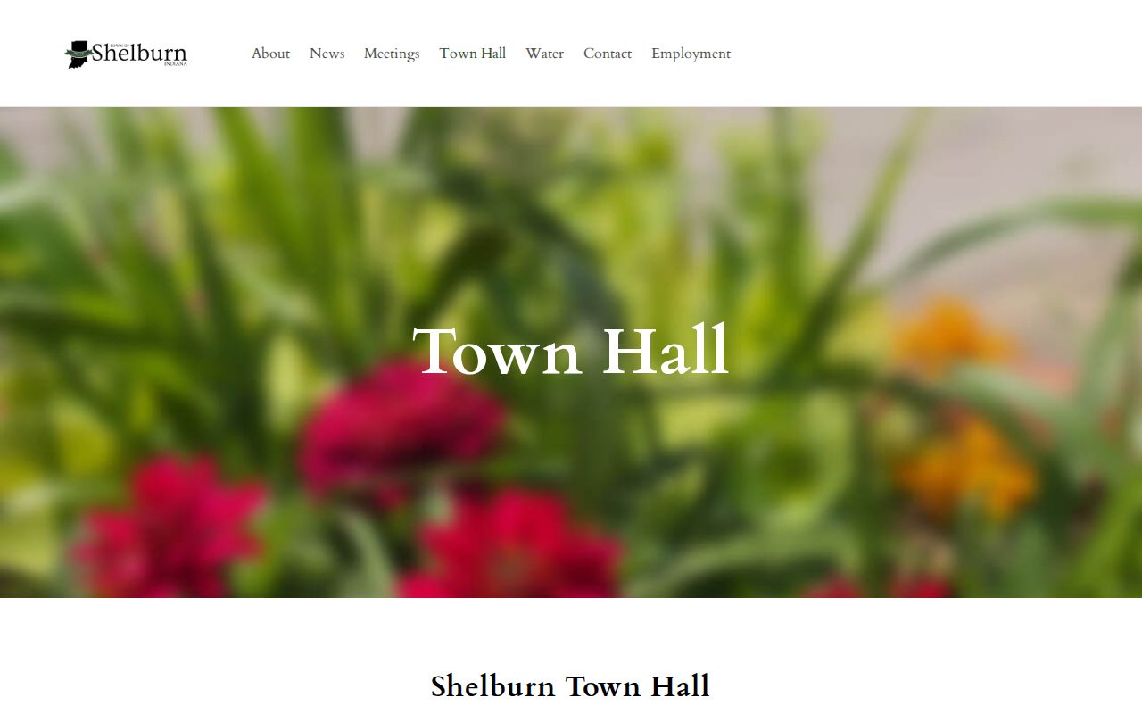 Shelburn Town Hall contact for warrant record routing